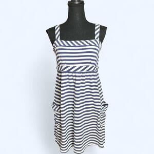 Vintage Y2K American Eagle striped babydoll dress with pockets Size Medium